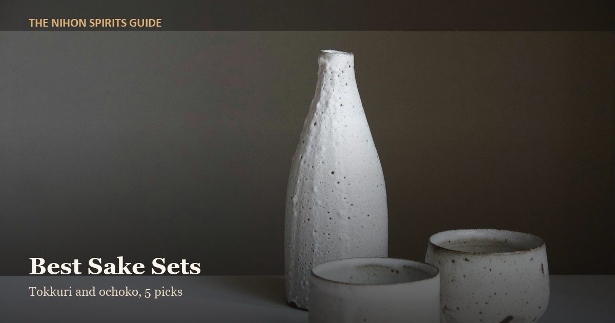Handmade ceramic tokkuri and ochoko sake set
