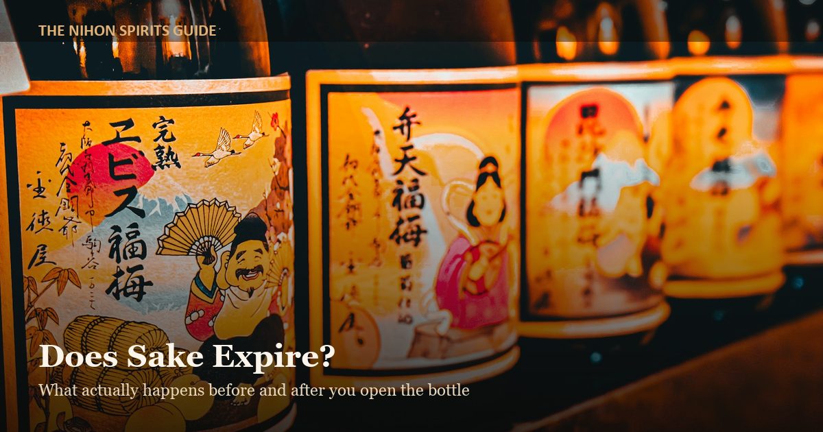 Does sake expire — colorful sake bottles for a storage and shelf life guide