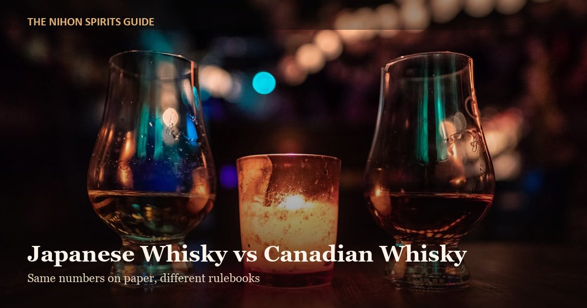 Japanese whisky vs Canadian whisky comparison